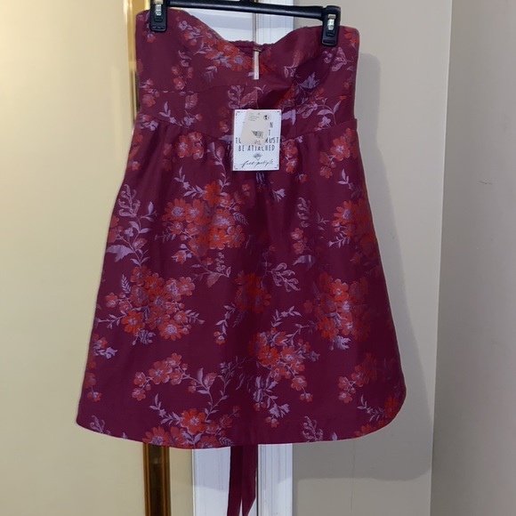 Free People Matilda strapless mini dress, size large and NWT. Tie in back is ❤️ - Picture 10 of 14